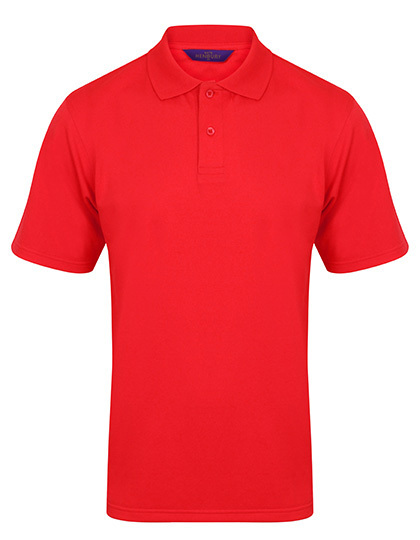 HENBURY Polo-Shirt Coolplus® atmungsaktiv (rot)